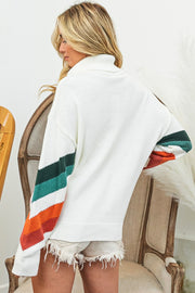 Color Chevron Pattern Sweater