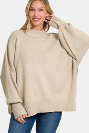 Side Slit Oversize Sweater