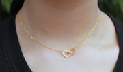 Heart Cuffed Necklace